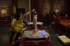 Offering or prayer (?) at the Temple