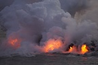 Lava hitting the ocean!