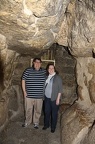 At the &quot;Robbers' Tunnel&quot; entrance of Khufu. 